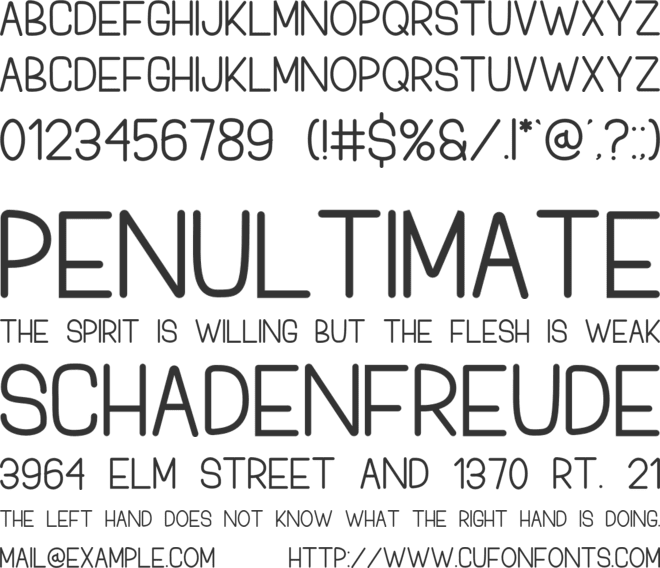 Simple Stylist font preview