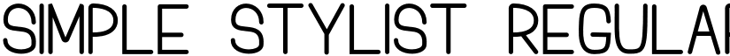 Simple Stylist Regular font