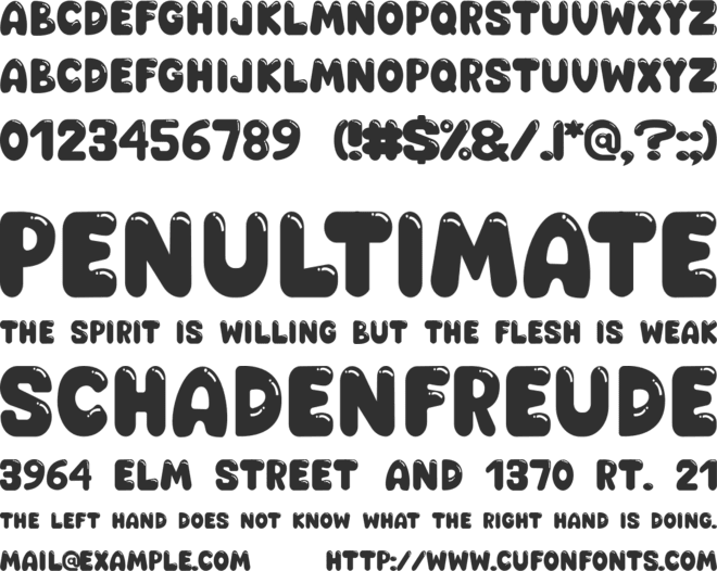 Happy Groovy font preview