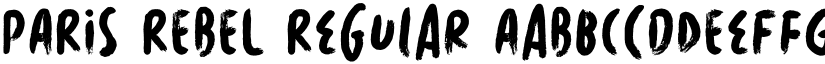 PARIS REBEL Regular font