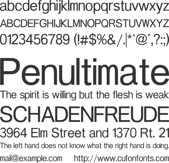 Nokia Sans S60 font preview