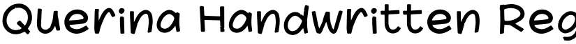 Querina Handwritten Regular font