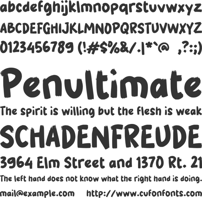 g Gelem font preview