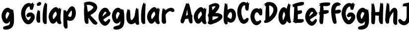 g Gilap Regular font