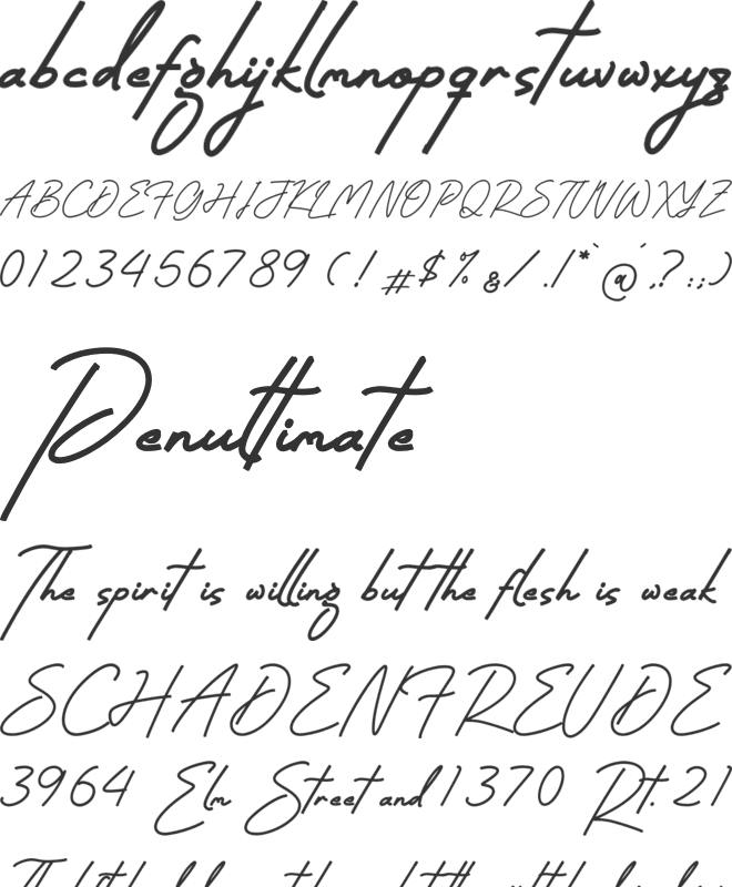 Floristone Phidelphia font preview