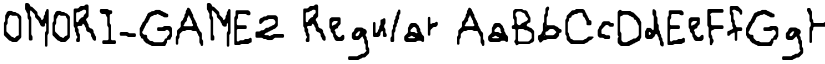OMORI_GAME2 Regular font