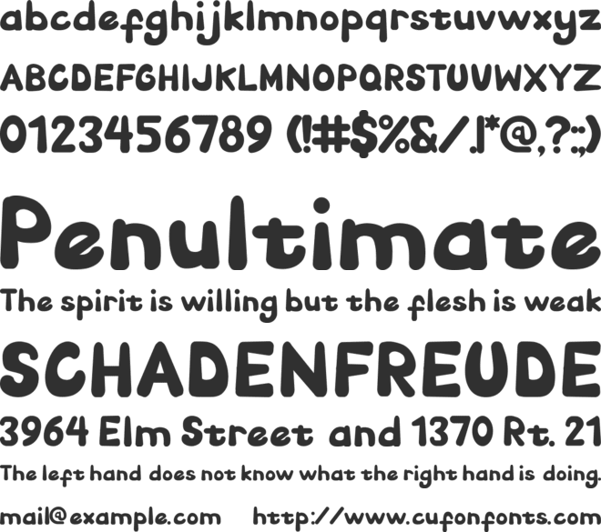 Fun Groovy font preview