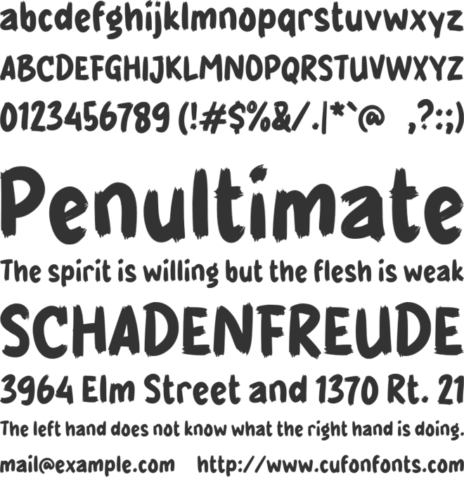 g Gurame font preview