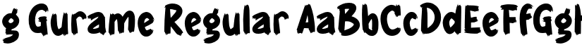 g Gurame Regular font