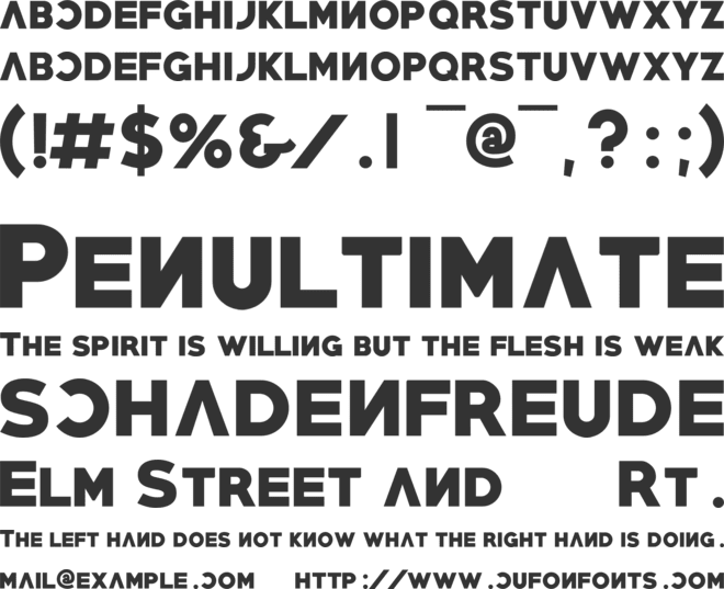 Backflip font preview