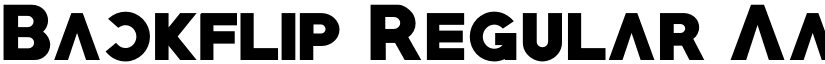 Backflip Regular font