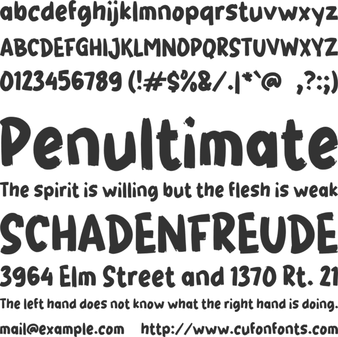 g Gembur font preview