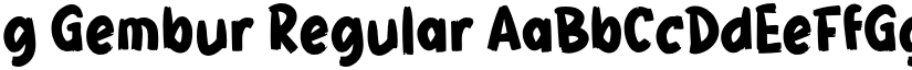 g Gembur Regular font
