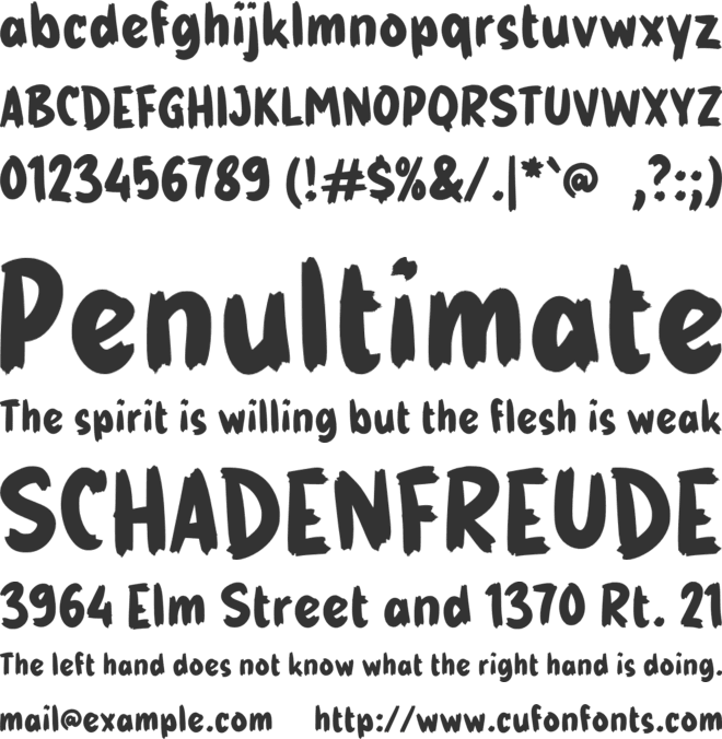 g Gusta font preview