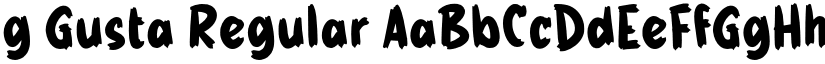 g Gusta Regular font