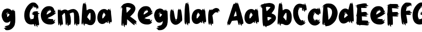 g Gemba Regular font