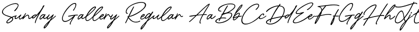 Sunday Gallery Regular font