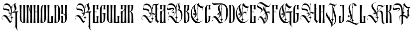Runholdy Regular font