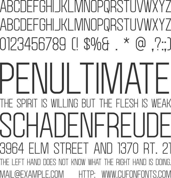 Holigas font preview