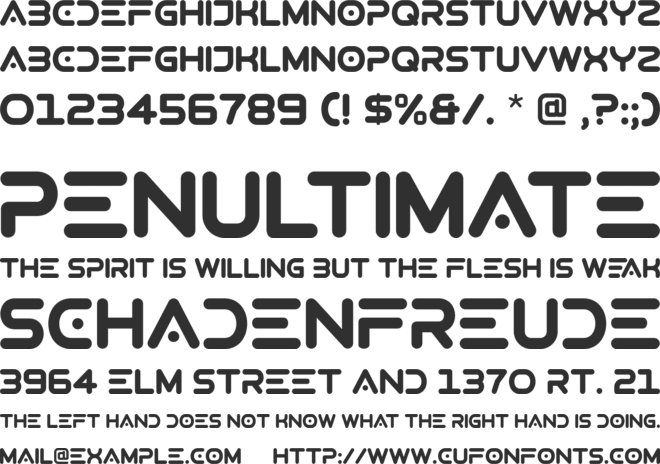 Midnew font preview