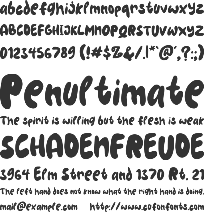 The Scratches font preview