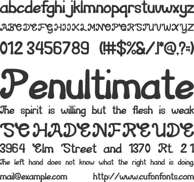 Chunky Queen font preview