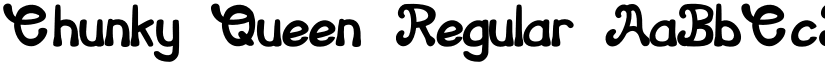 Chunky Queen Regular font