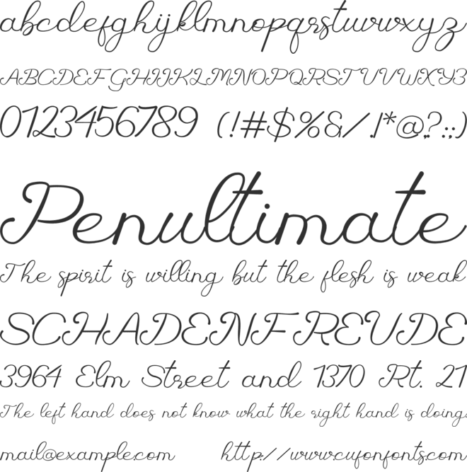 Sayla font preview