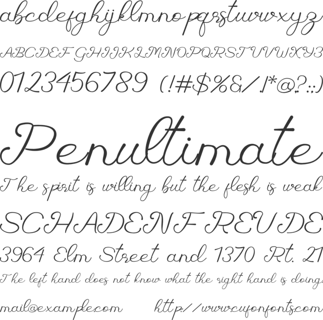 Sayla font preview