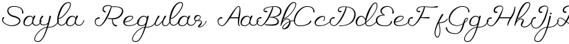Sayla Regular font