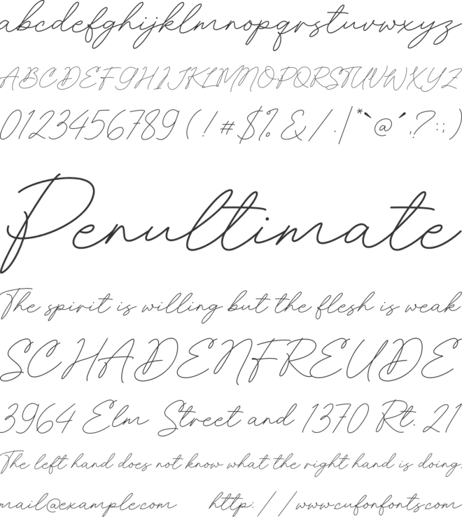 Richford font preview