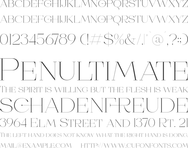 Theresa Corstance font preview
