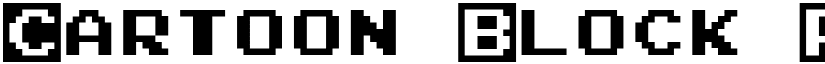Cartoon Block Pixel Regular font