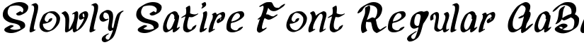 Slowly Satire Font Regular font