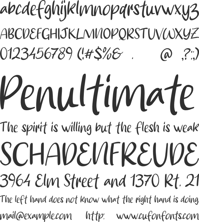 Smile Kids font preview