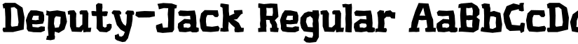 Deputy-Jack Regular font
