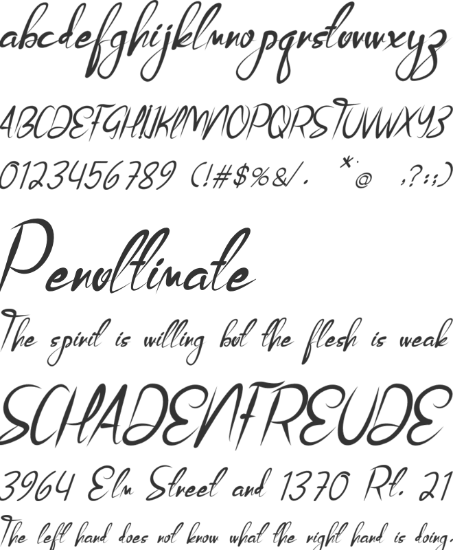 Sweet Child font preview