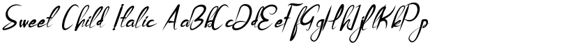 Sweet Child Italic font