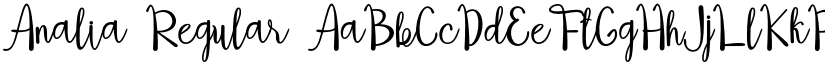 Analia Regular font