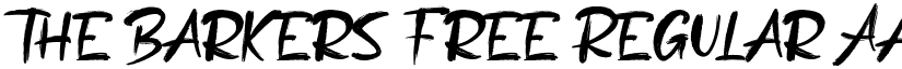 The Barkers Free font download