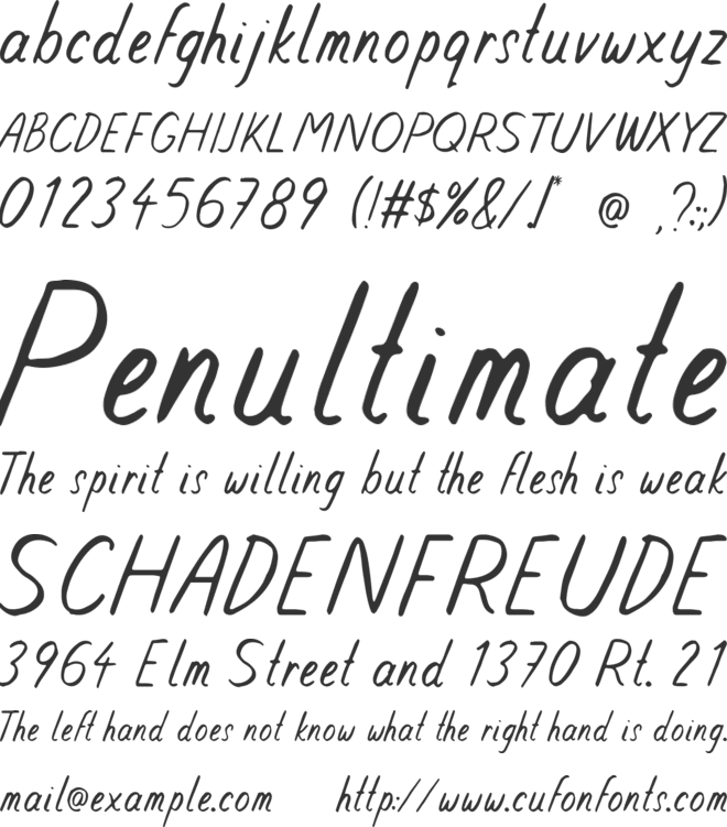 Daisy Chain font preview