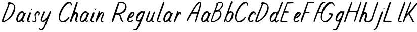 Daisy Chain Regular font