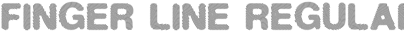 Finger Line Regular font