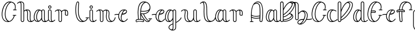 Chair Line font download