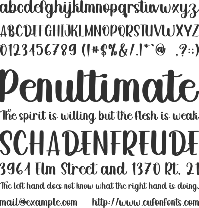 Christmas Is Coming font preview