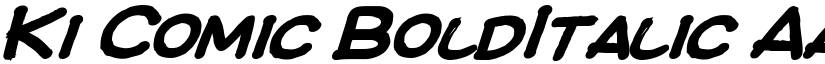 Ki Comic BoldItalic font