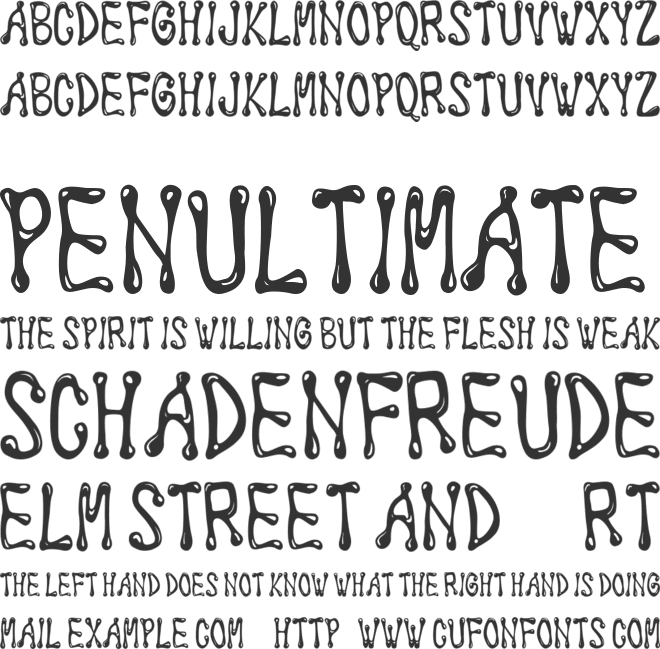 Saint Petersburg font preview