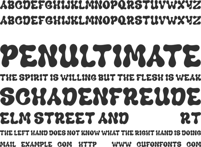Keithlar Free font preview