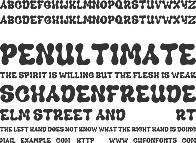 Keithlar Free font preview