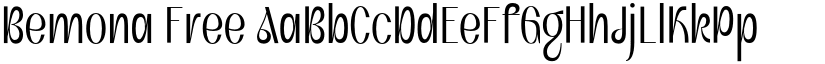 Bemona Free font